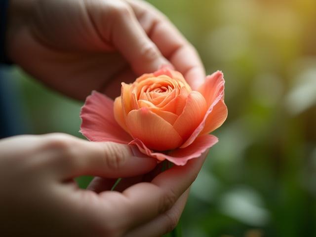 Nahaufnahme einer floralen Fotografie-Session